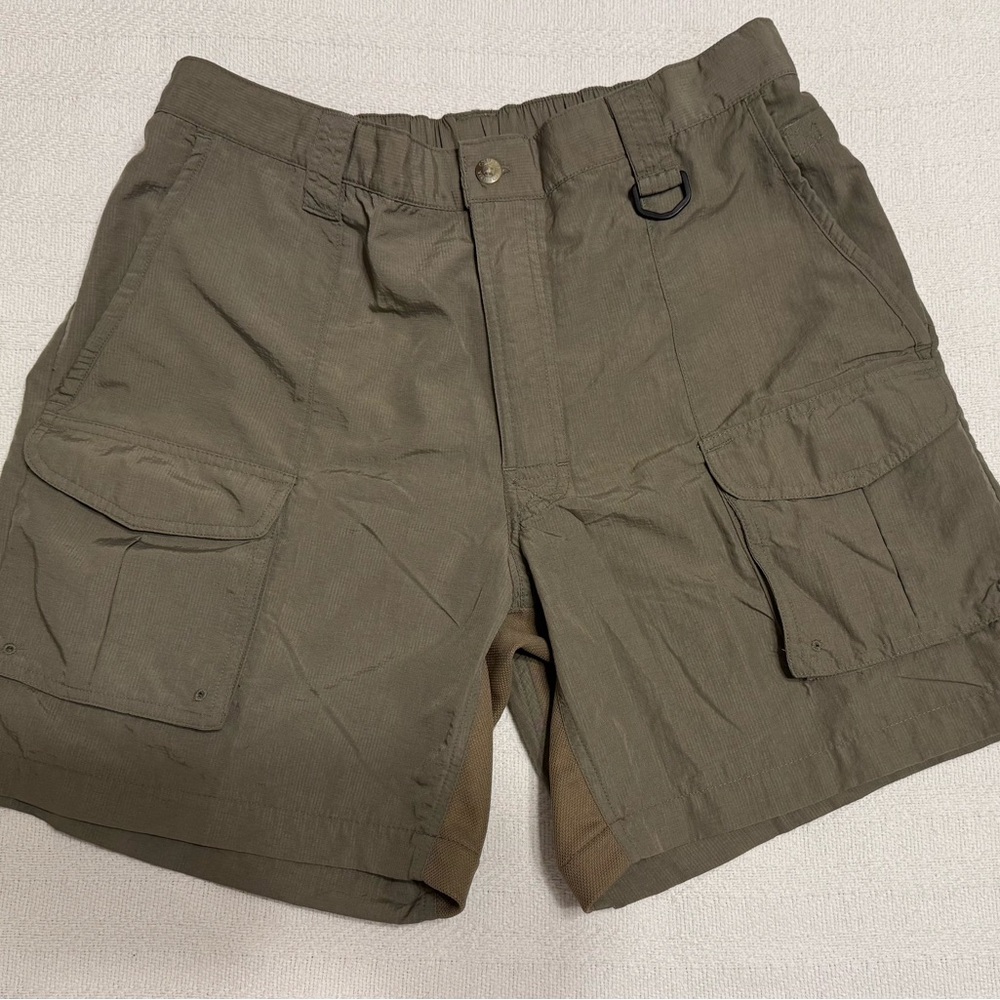 Columbia PFG Men's Olive Cargo Shorts